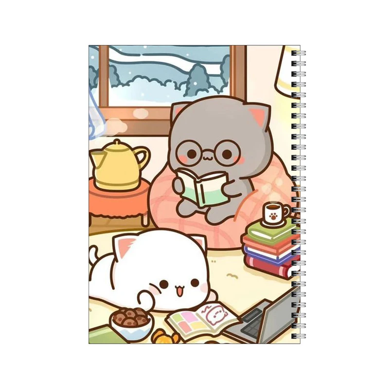 دفتر مشق 50 برگ بامبیلیپ طرح خانواده کتابخوان پیشی کد 2318838