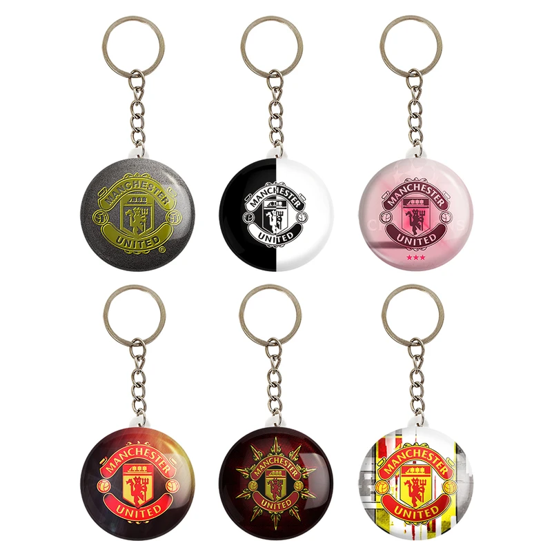 جاکلیدی خندالو مدل باشگاه منچستر یونایتد Manchester United کد 1709B مجموعه 6 عددی