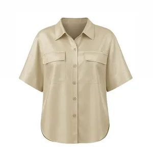 شومیز آستین سه ربع یقه برگردان زنانه کد 002