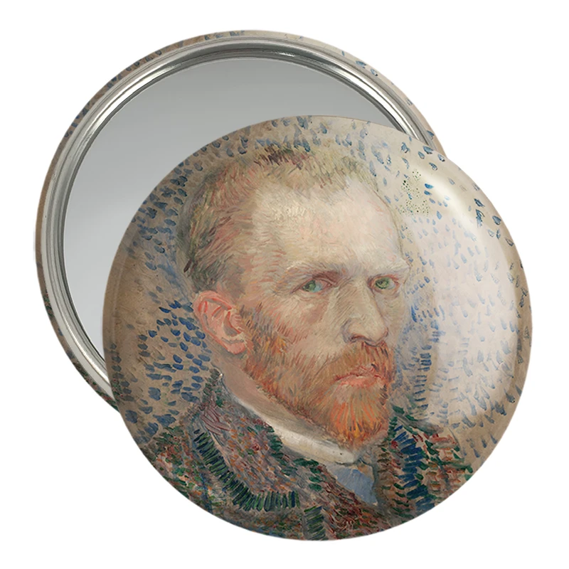 آینه جیبی خندالو مدل سلف پرتره ونسان ونگوگ (Van Gogh) کد 36830