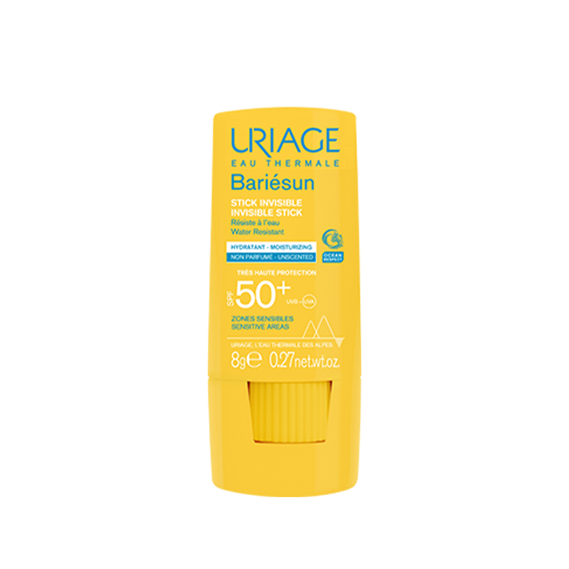 لوسیون ضد آفتاب بی رنگ اوریاژ SPF 50 مدل bariesun 50 مناسب انواع پوست وزن 8 گرم