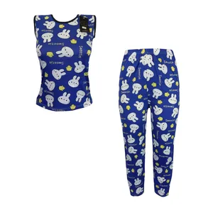 ست تاپ و شلوار زنانه مدل Rubi رنگ سرمه ای 