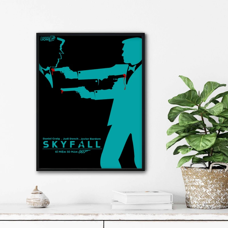 تابلو آتریسا طرح پوستر فیلم skyfall مدل ATm157
