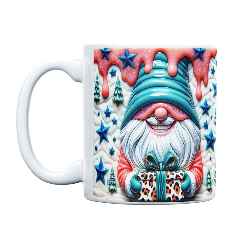 ماگ حس آمیزی طرح کریسمس مدل گنوم انرژی مثبت کد 2