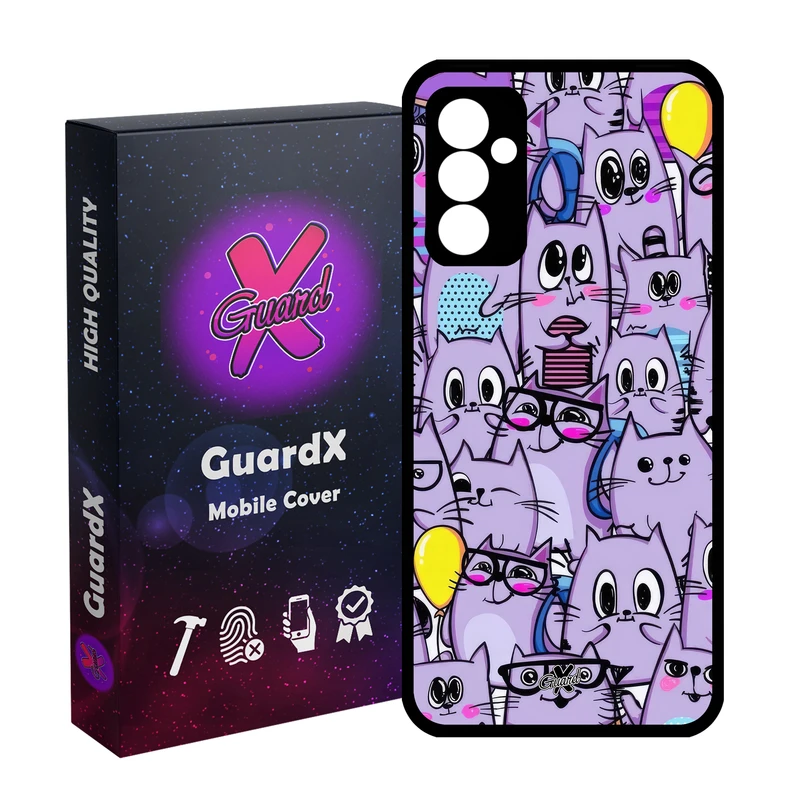 کاور گارد ایکس طرح گربه مدل Glass10709 مناسب برای گوشی موبایل سامسونگ Galaxy A54 / A54 5G
