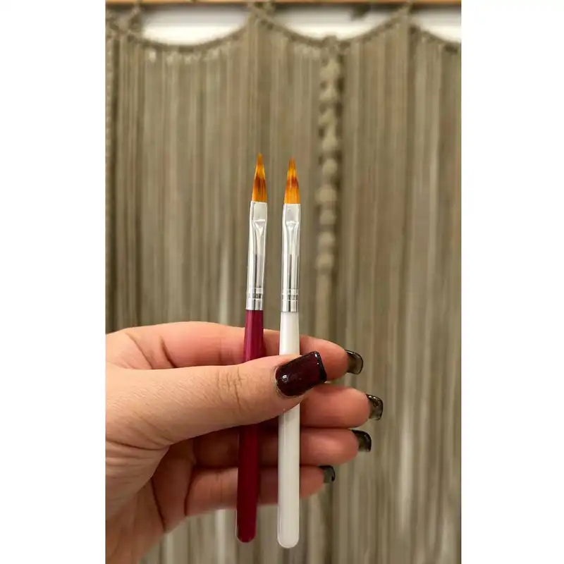قلم موی طراحی ناخن مدل AM-Y مجموعه 2 عددی