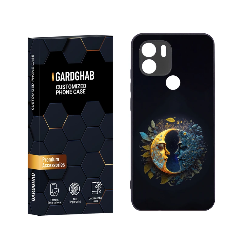 کاور گارد قاب مدل دور ژله ای هنری مناسب برای گوشی موبایل شیائومی Redmi A1 Plus / A2 Plus / Poco C50 / Poco C51