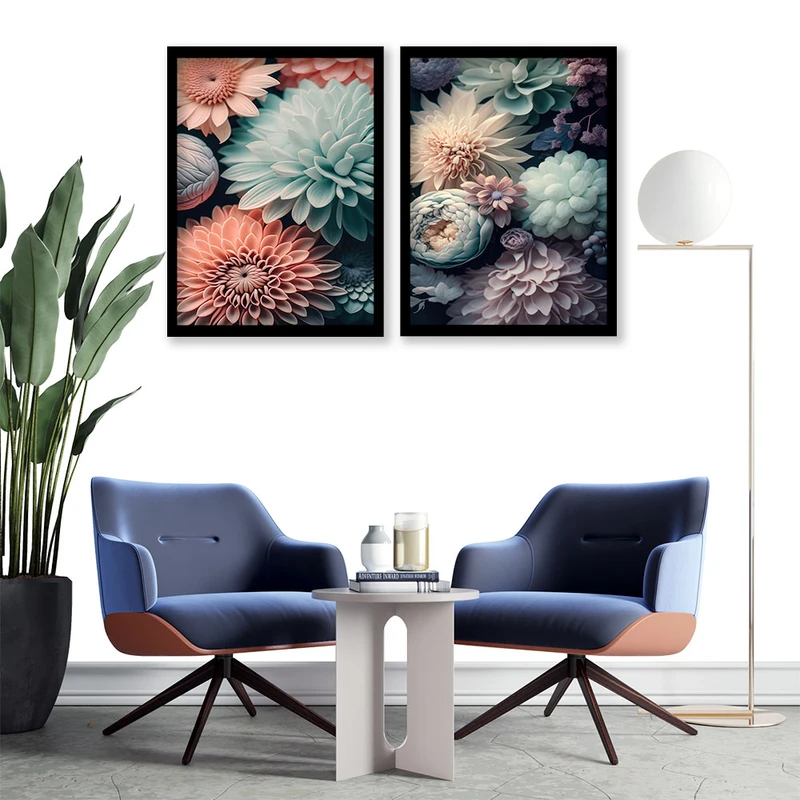 تابلو صبا طرح مدل دکوراتیو کد 155 مجموعه 2 عددی