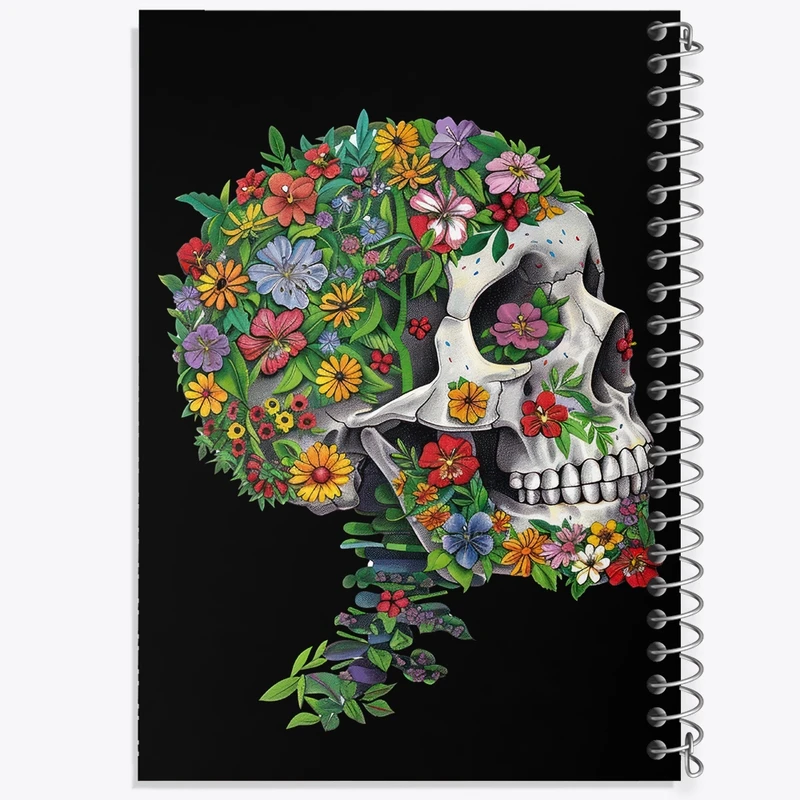 دفتر ژورنال نویسی 50 برگ خندالو مدل نقطه ای طرح اسکلت (Skeleton) کد F2801