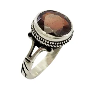 انگشتر نقره مردانه مدل گارنت کد 4479892