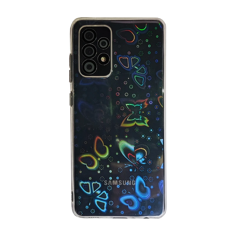 کاور مدل هولوگرامی پروانه ای مناسب برای گوشی موبایل سامسونگ Galaxy A72