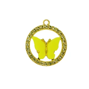 آویز گردنبند زنانه مدل پروانه عاشق کد AG 584