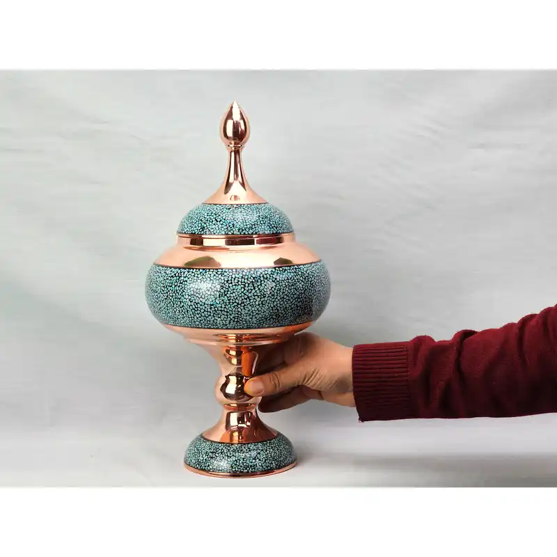 شکلات خوری فیروزه کوبی مسی کد 30c