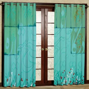 پرده مدل هازان پانچی کد 2087 سایز 140x200 سانتی متر