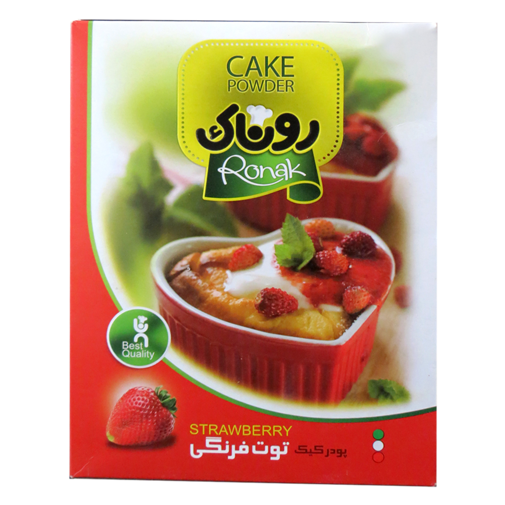 پودر کیک توت فرنگی روناک - 450 گرم