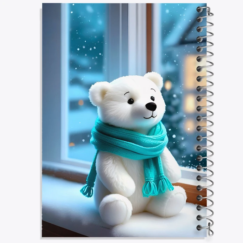 دفتر مشق 100 برگ خندالو طرح خرس کیوت کد F5859