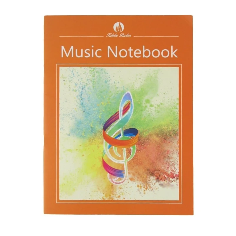 دفتر نت موسیقی 30 برگ مدل rainbow