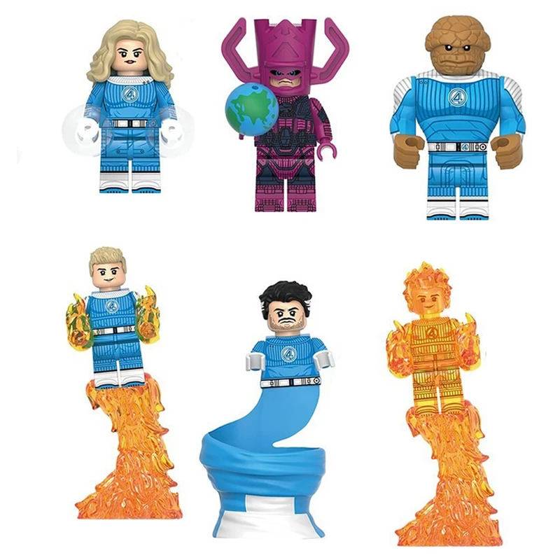 ساختنی 50 تکه برانت مدل شخصیت های چهار شگفت انگیز بسته 6 عددی