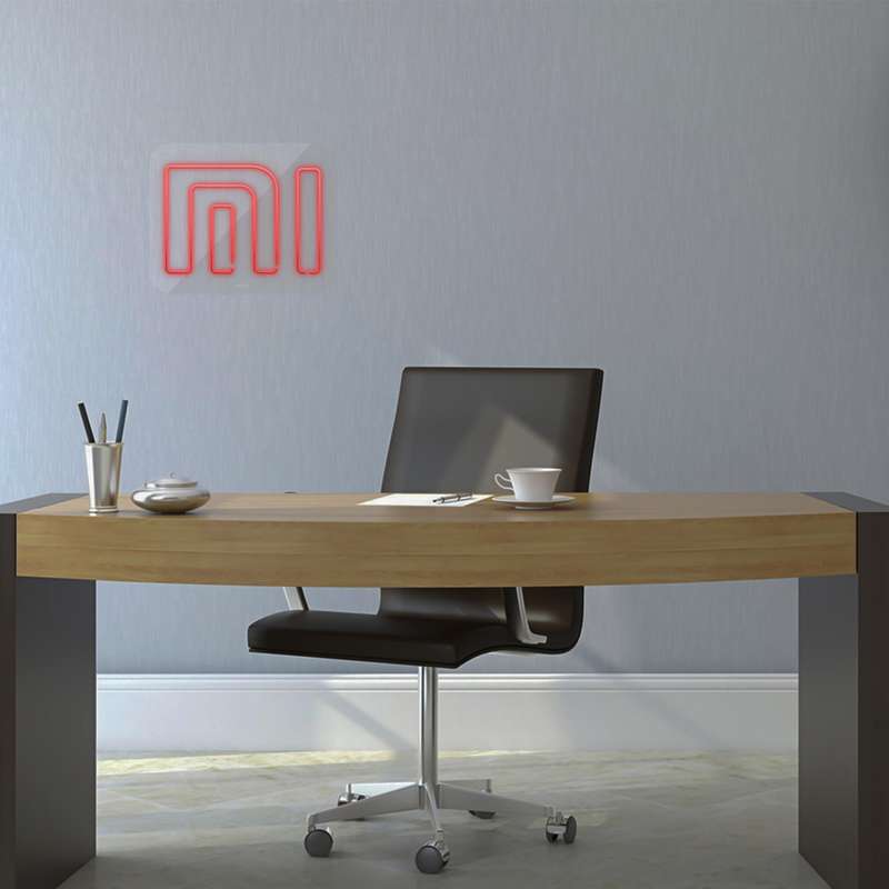 چراغ دیواری نئون دیزاین طرح Xiaomi-GL_RD