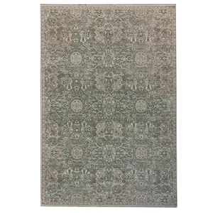 فرش ماشینی 500 شانه فرش مهدیان زمینه نسکافه‌ای حاشیه کرم کد 1216