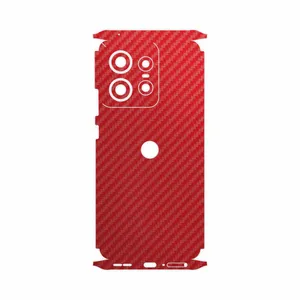 MAHOOT Red-Fiber-FullSkin Cover Sticker for Motorola Edge 50 Pro