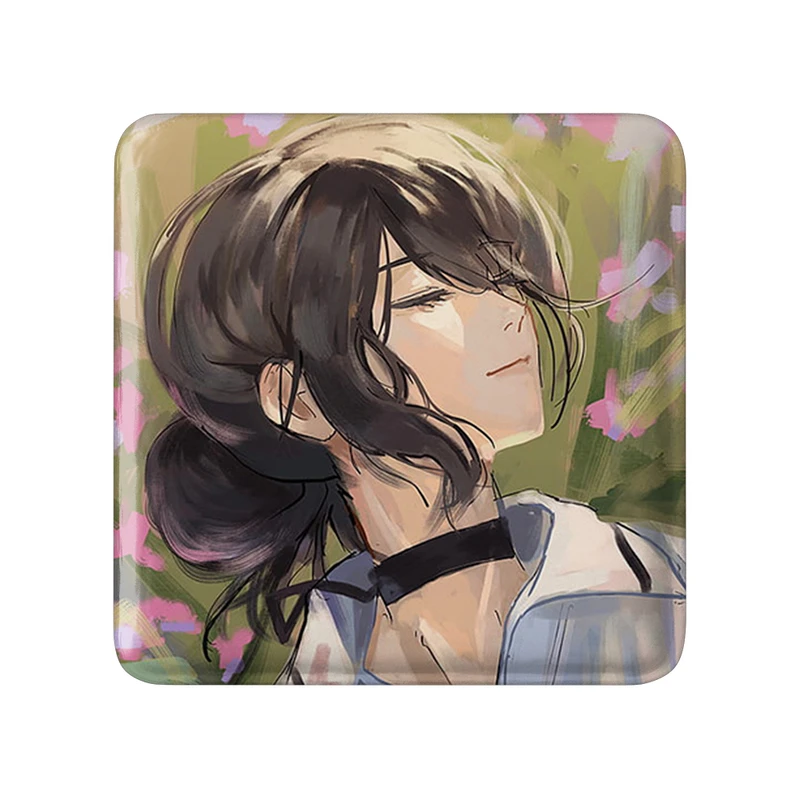 مگنت خندالو طرح ریزه انیمه مرد اره ای Chainsaw Man  مدل مربعی کد 18007