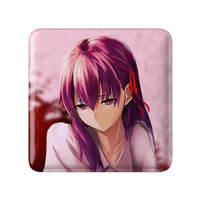 مگنت خندالو طرح ساکورا انیمه فیت استی نایت Fate Stay Night  مدل مربعی کد 22759