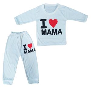 نقد و بررسی ست تی شرت و شلوار نوزادی مدل I love mama توسط خریداران