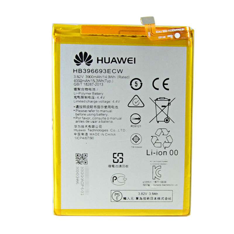 باتری موبایل مدل HB396693ECW ظرفیت 3900 میلی آمپر ساعت مناسب برای گوشی موبایل هوآوی Mate 8 