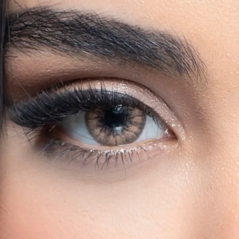 لنز چشم رویال ویژن کد 357 رنگ کاپوچینو هاله دار