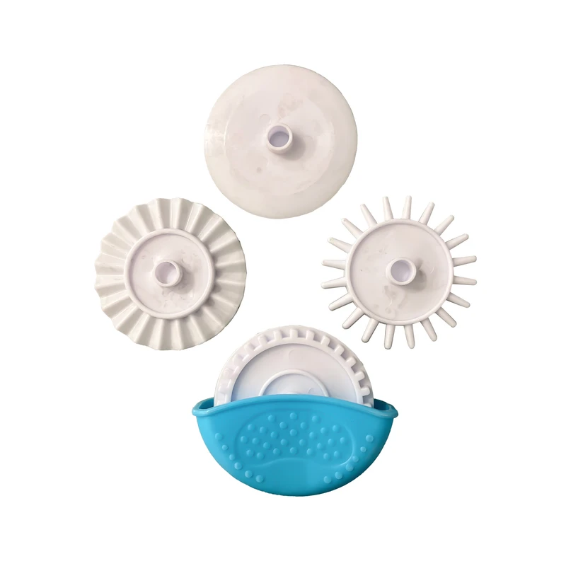 کاتر شیرینی پزی مدل غلطک چهار چرخ کد 132 مجموعه چهار عددی