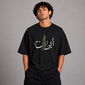 تی شرت مردانه پنبه دورو طرح ایران