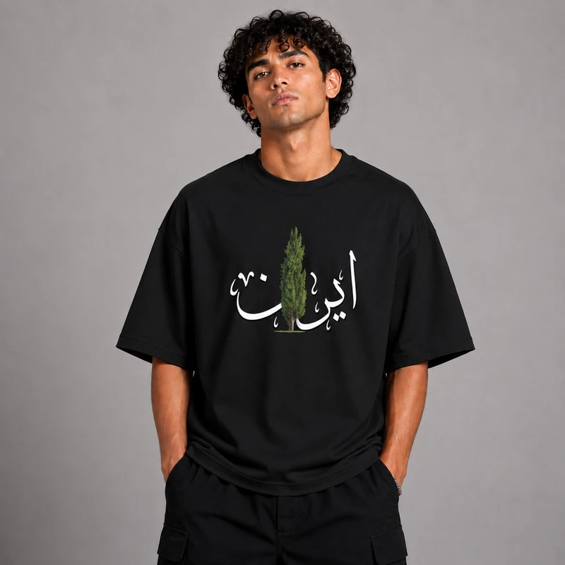 تی شرت مردانه پنبه دورو طرح ایران