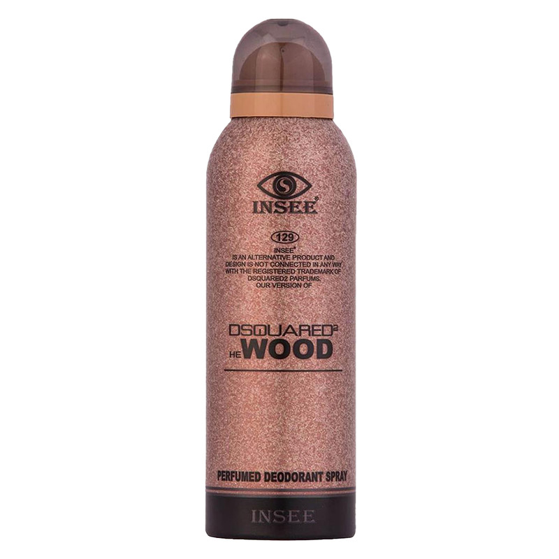 اسپری بدن مردانه اینسی مدل Wood حجم 200 میلی لیتر