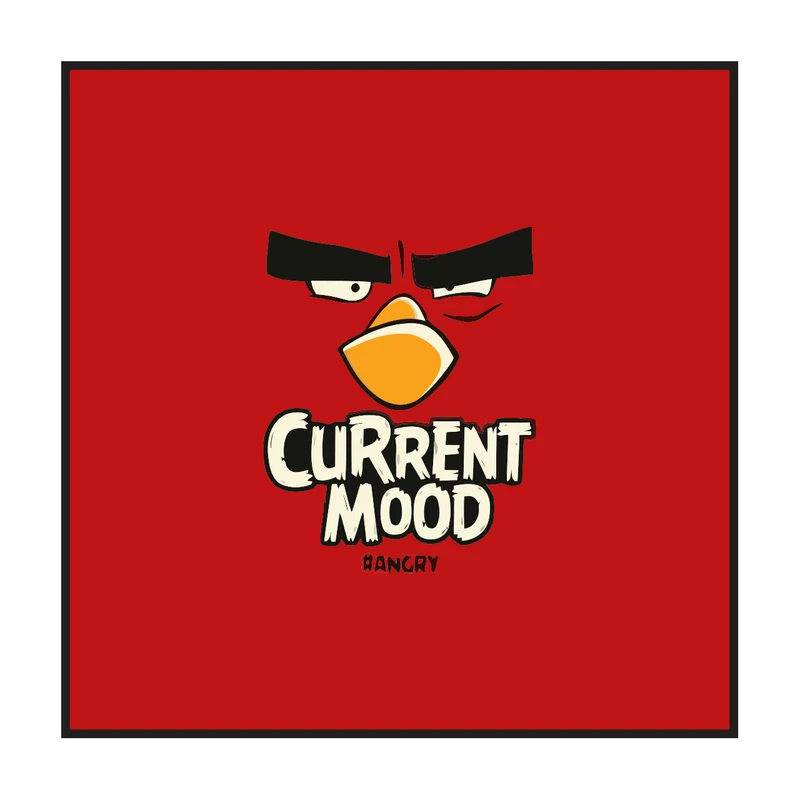 برچسب لپ تاپ پویا مارکت طرح انگری برد کد 2920