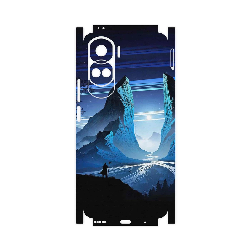 برچسب پوششی ماهوت مدل Blue Mountains Digital Art-FullSkin مناسب برای گوشی موبایل آنر 90 Lite