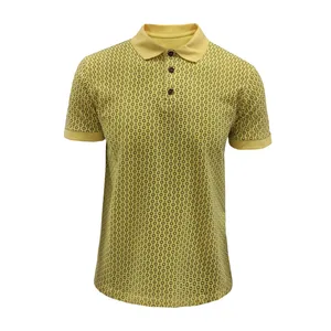 پولوشرت آستین کوتاه مردانه مدل سه دکمه طرح دار