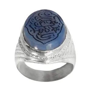 انگشتر نقره مردانه مدل عقیق یمنی رکاب دست ساز کد KAM-032