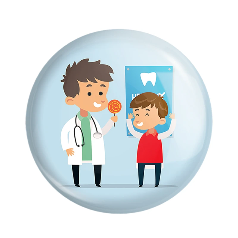 مگنت خندالو مدل پزشک و پرستار کودکانه کد 36508