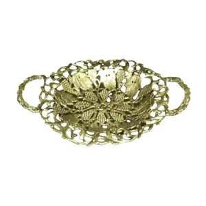 میوه خوری برنجی مدل دسته دار