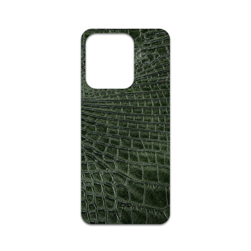 برچسب پوششی ماهوت مدل Green-Crocodile-Leather مناسب برای گوشی موبایل شیائومی Poco C85