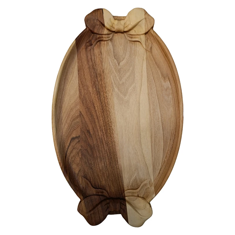 سینی چوبی مدل پاپیونی