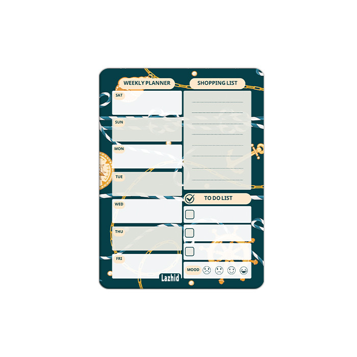 تخته وایت برد لاژید مدل برنامه ریزی سایز 14x18 سانتی متر