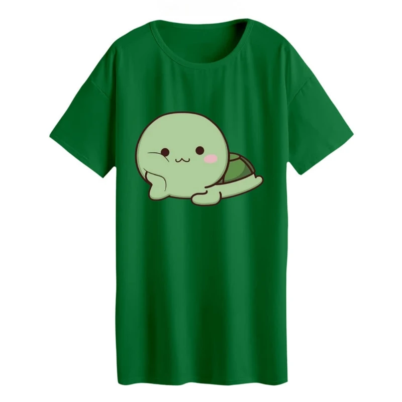 تی شرت لانگ زنانه مدل  لاکپشت خسته