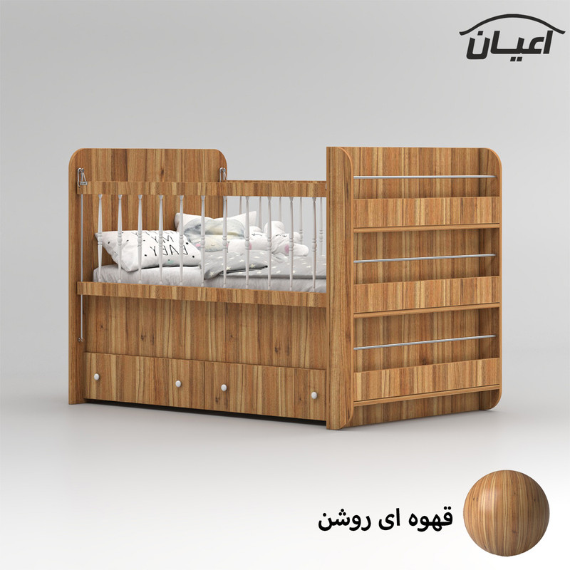 تختخواب کودک اعیان مدل FH845 سایز 130 × 70