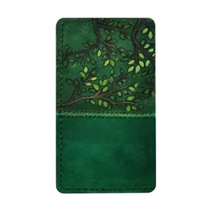  کیف پول چرمی مدل چاپ دستی کد 03