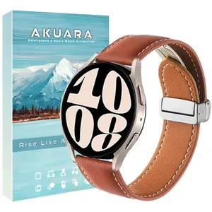  بند آکوآرا مدل Leathery Magnet AK مناسب برای ساعت هوشمند شیائومی S1 / S1 Active / S2 / Mi Watch XMWTCL02 / Mi Watch Color 2 / Mi Watch Color