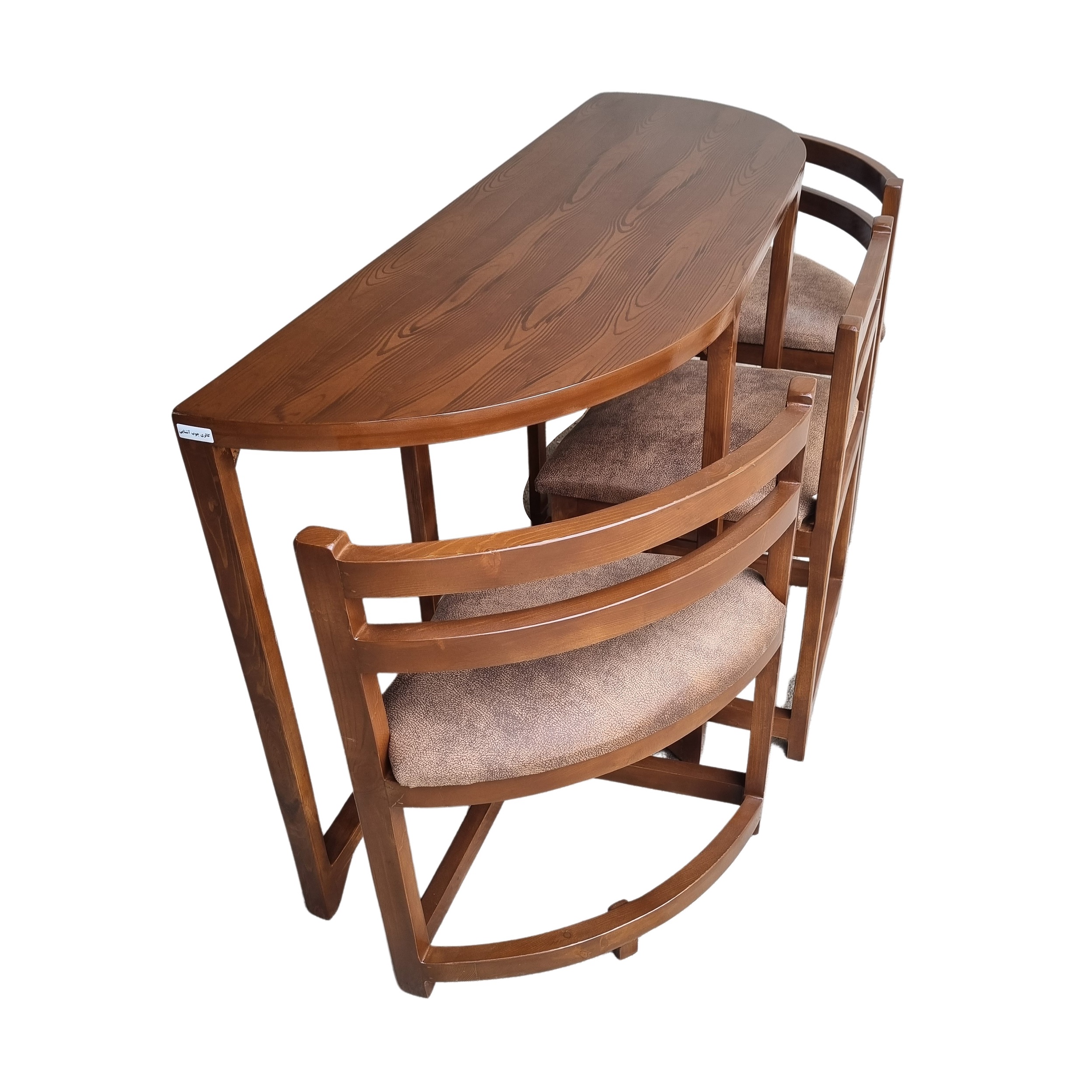 نقد و بررسی میز و صندلی ناهارخوری 3 نفره گالری چوب آشنایی مدل Ro-716 توسط خریداران