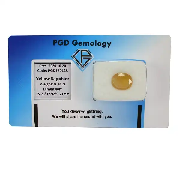 سنگ یاقوت زرد کد PGD120123