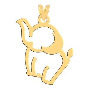 آویز گردنبند طلا 18 عیار زنانه فرشته مدل فیل WNL-000447